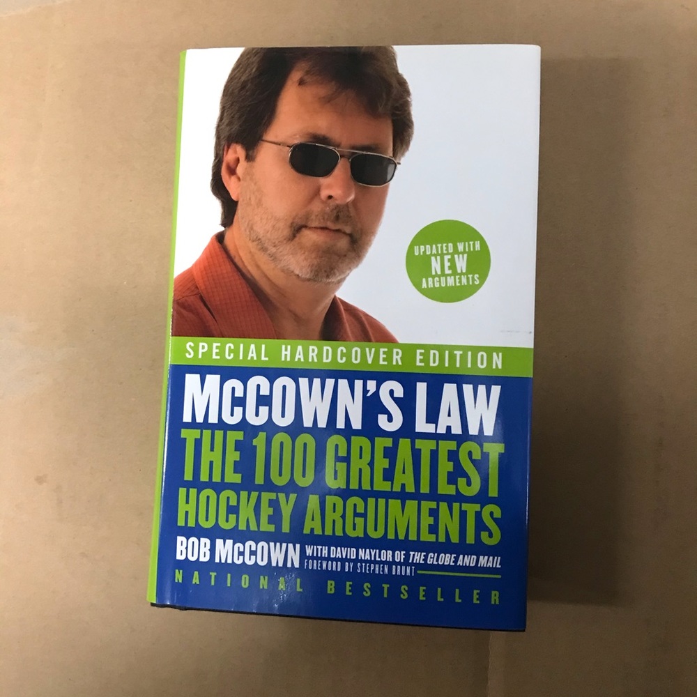 Bob Mccown 100 Greatest Hockey Arguments - Signed